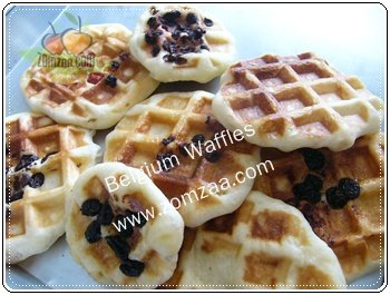 Belgium Waffle , วาฟเฟิล ,ส้มซ่า 